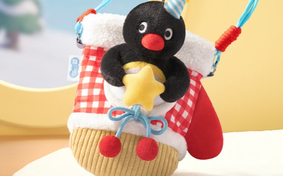 Pingu Christmas Wish Series Cute Plush Glove Set