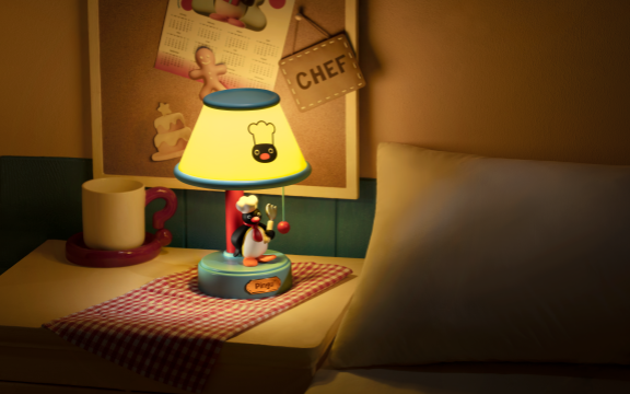Pingu Chef Desk Lamp