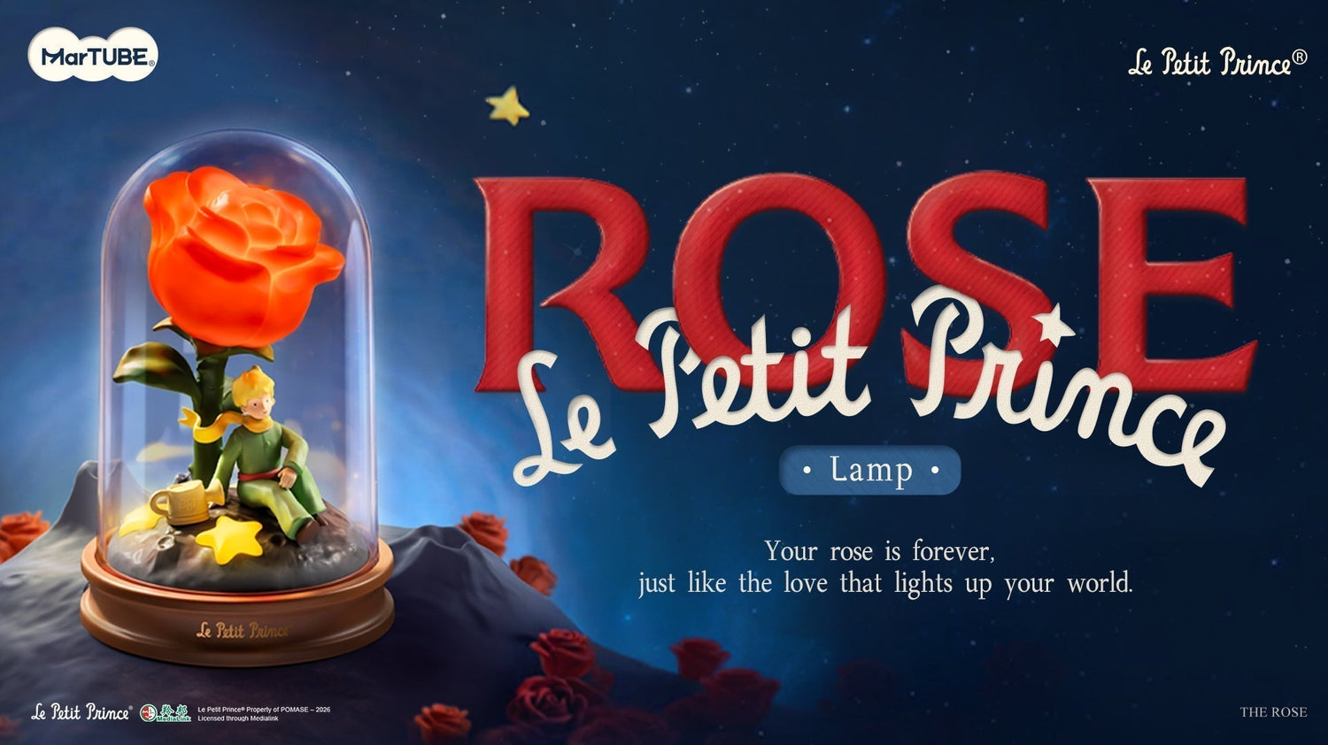 The Little Prince Rose Lamp: A Romantic Story of Love, Light, and Stars