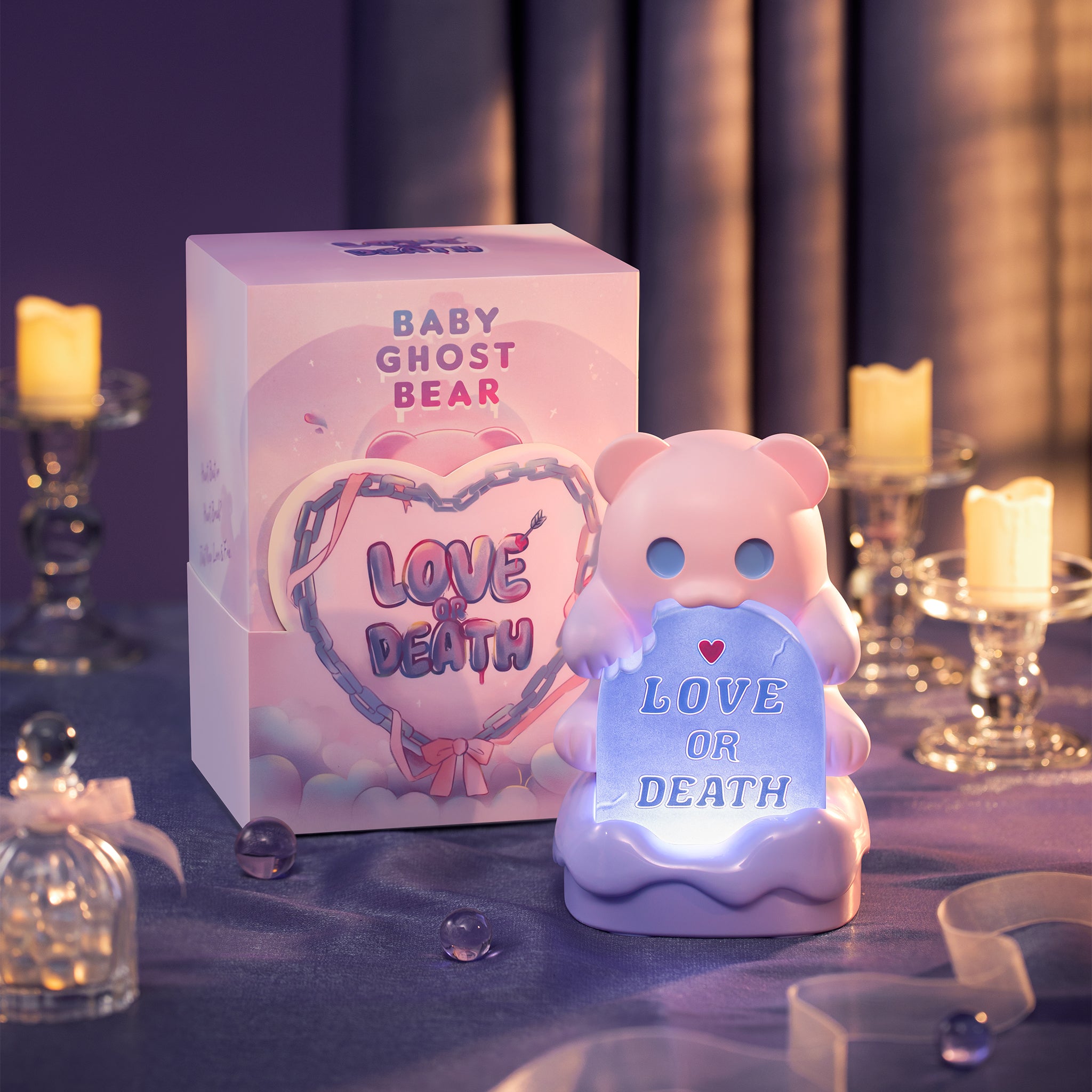 MarTUBE ShinWoo Ghost Bear Luminous Doll Table Lamp