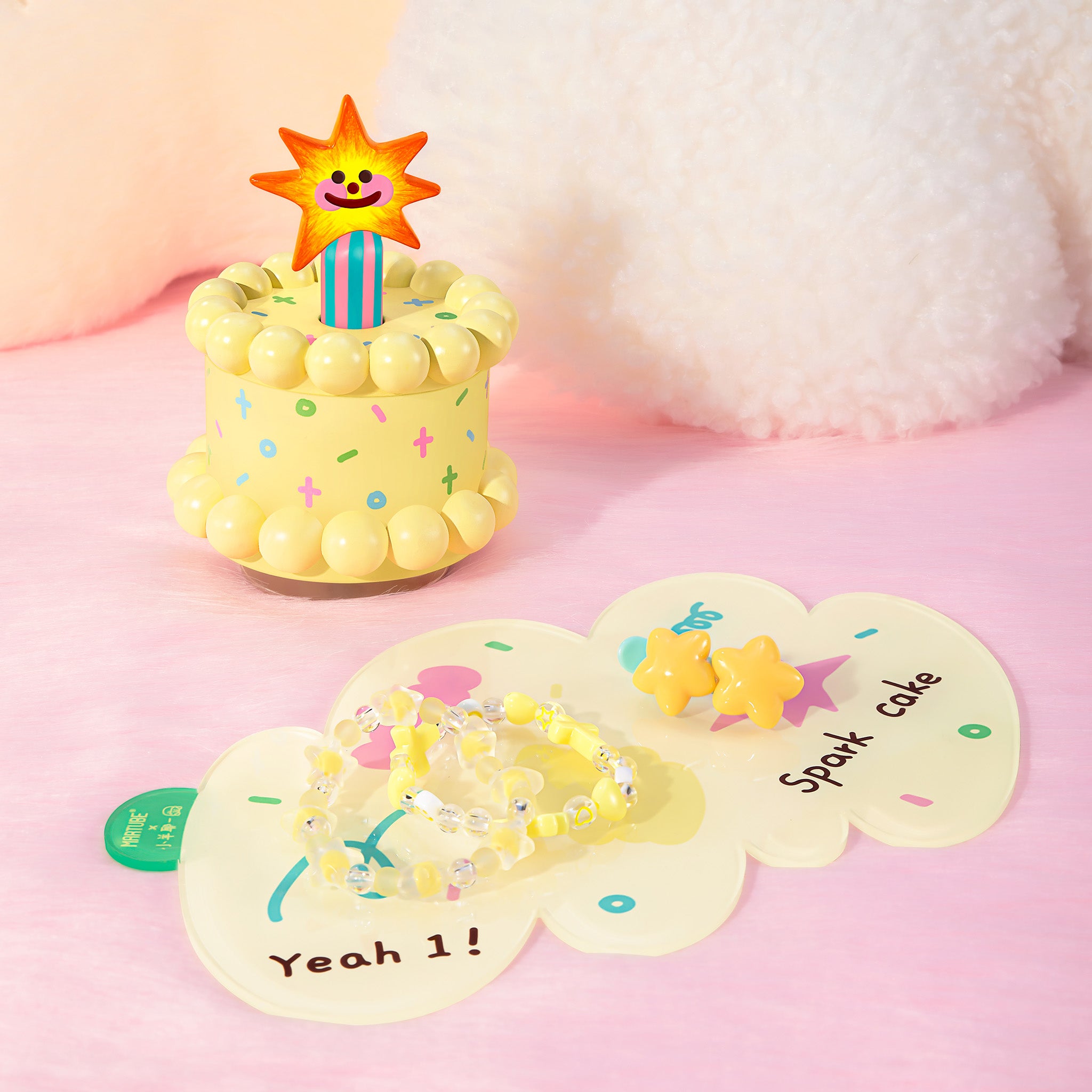 MarTUBE Little Star Cake Candle Music Gift Set