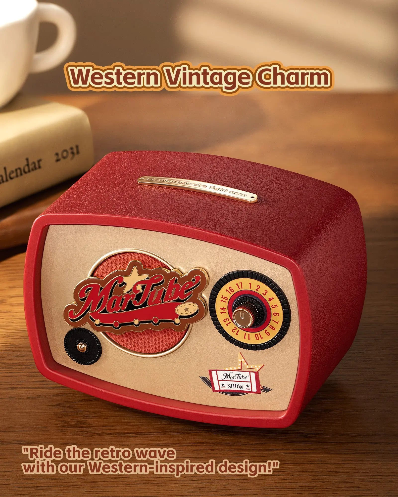 Retro Western Bluetooth Speaker HD Sound Portable Wireless Night Light Cute Speaker Martube