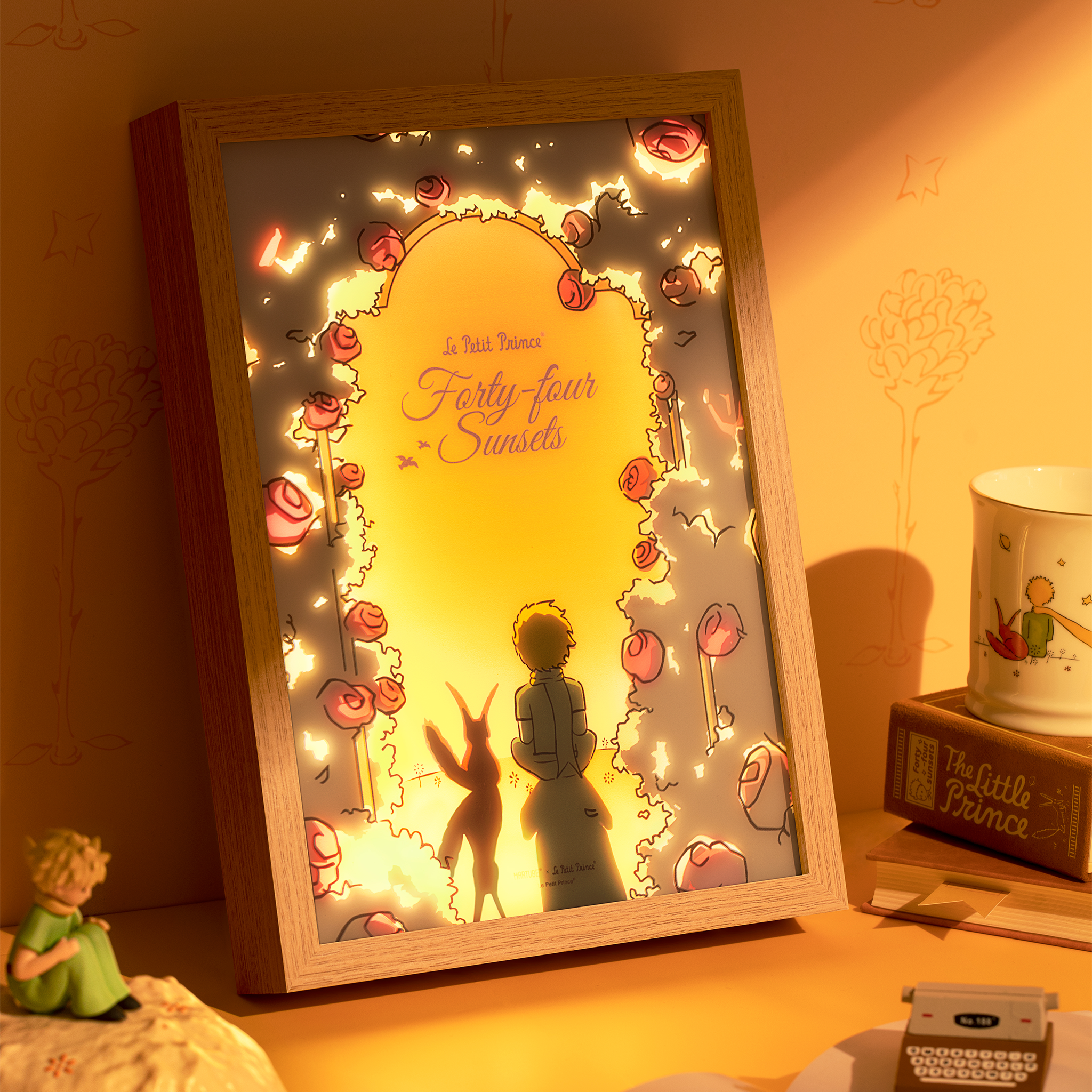 MarTUBE x Le Petit Prince Rose Garden Picture Frame Light