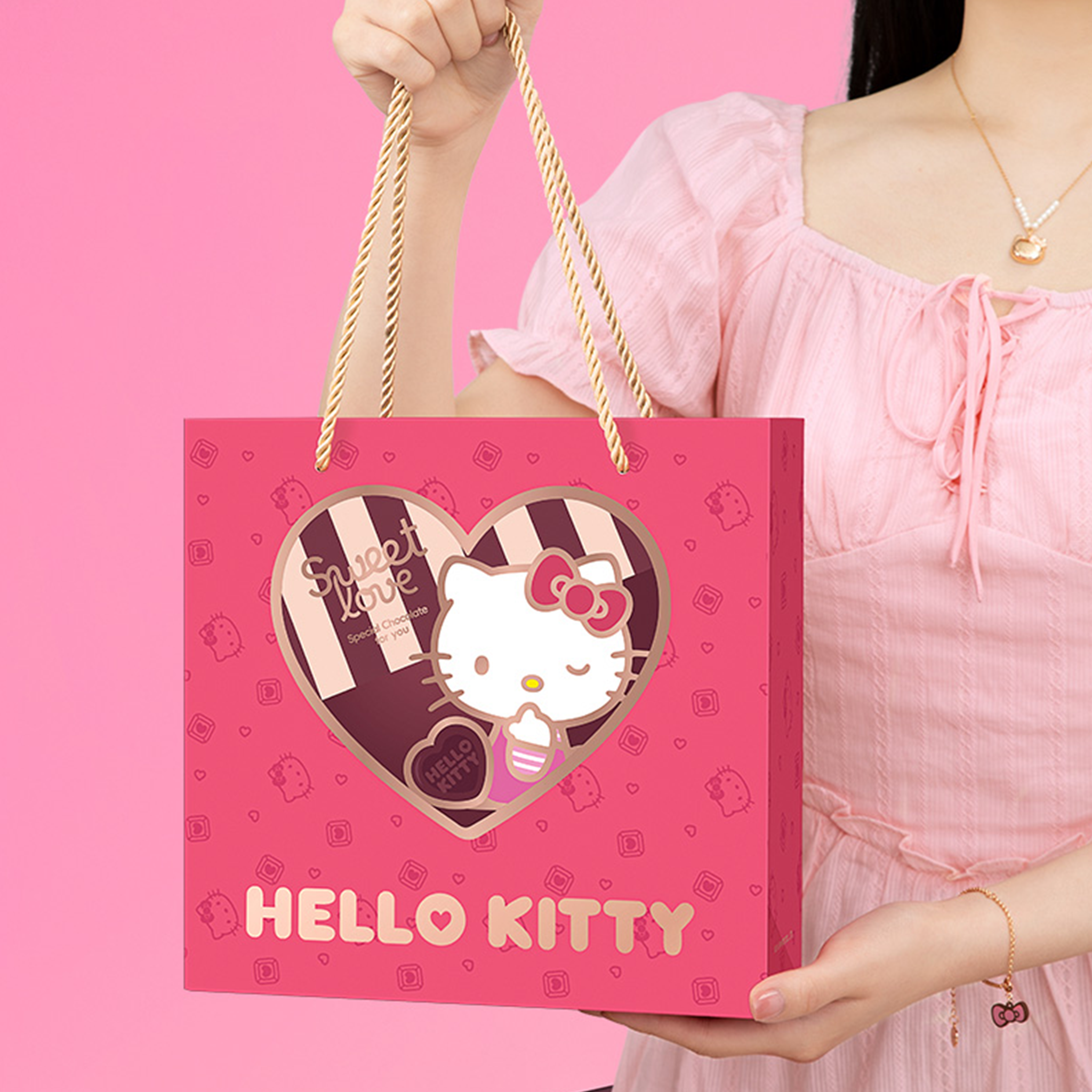 MarTUBE Set de regalo de joyería de chocolate Hello Kitty