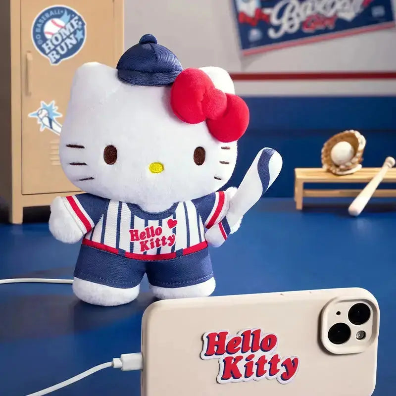 Hello Kitty Baseball Plush Power Bank Saniro-Martube