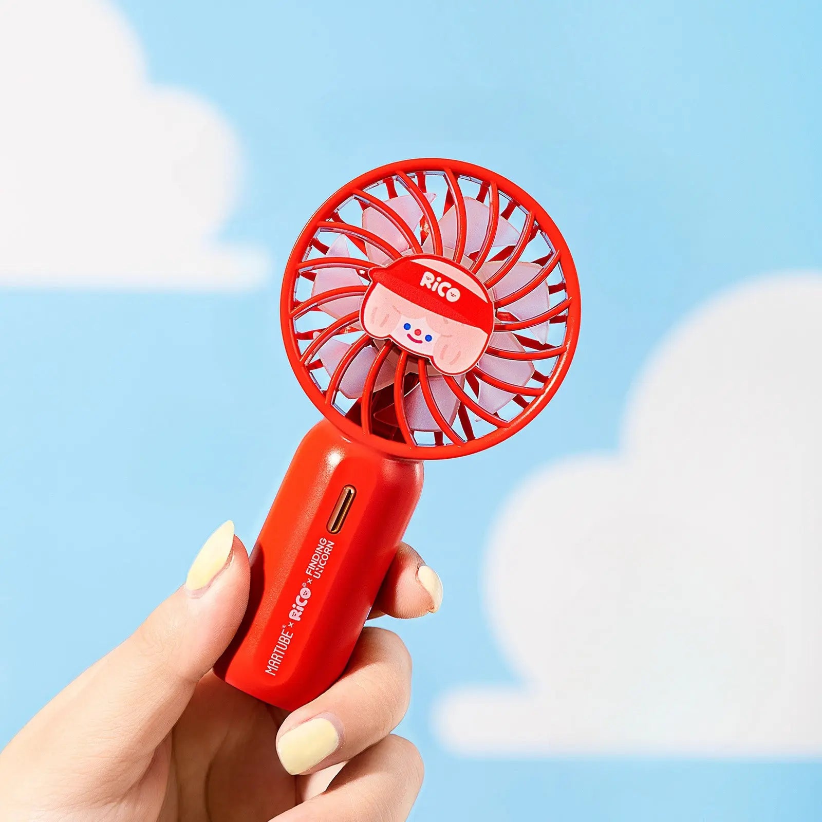 Mini Handheld Fan，Powerful Portable Fan with 3 Speeds Martube