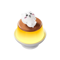 ChiiKAWA Pudding Lamp - 3 Adjustable Brightness Levels, Breathing Light Mode, Magnetic 360° Rotating - Fun Desk Decor & Gift - MarTUBE®
