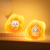 Two glowing cute anime night lights featuring Chiikawa and Usagi