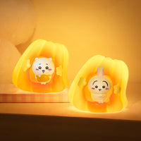 Two glowing cute anime night lights featuring Chiikawa and Usagi