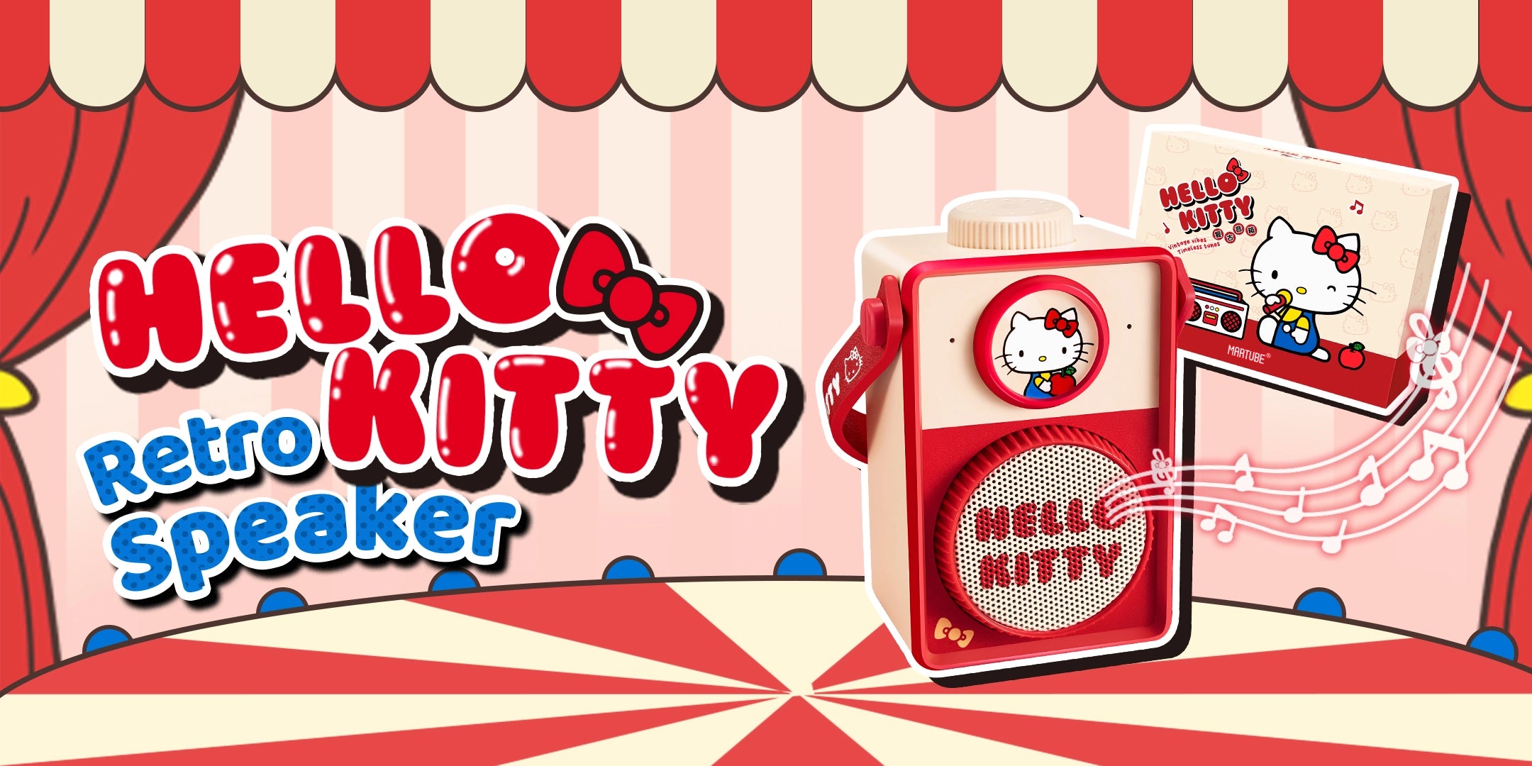 Hello Kitty Speaker Retro