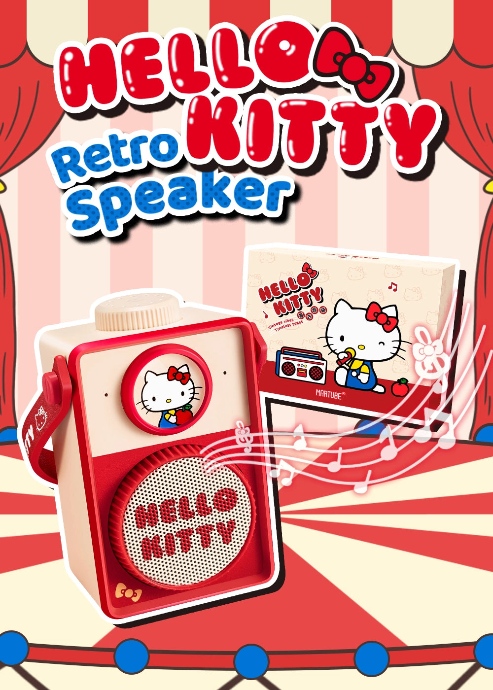 Hello Kitty Speaker Retro