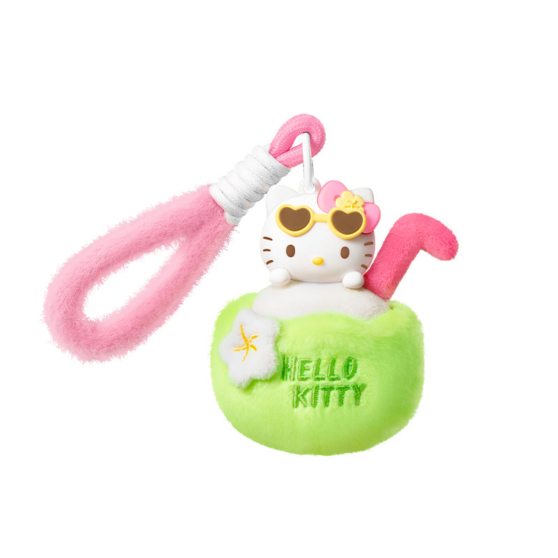 Hello Kitty Summer-Themed Plush Keychain Aromatherapy Pendant