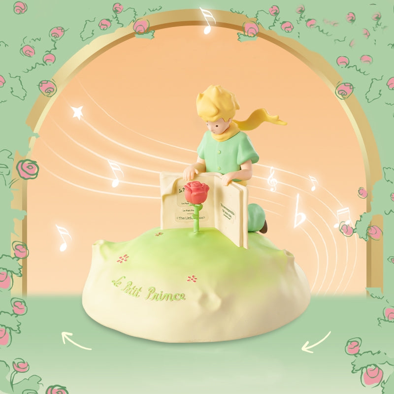 Le Petit Prince Rose Rotate Music Box