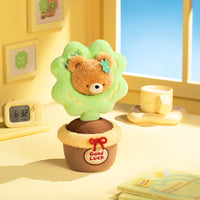 Lucky Bear Four-Leaf Clover Aromatherapy Plush Potted Plant Ornament - MarTUBE®︎