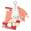 Apple Miffy Plush Keychain with Checkered Scarf