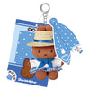 Grape Melanie Plush Keychain with Polka Dot Scarf