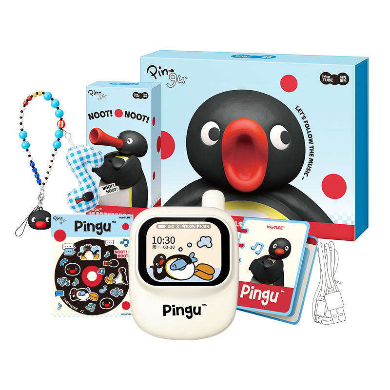 Pingu Smart Screen Wireless Earbuds full gift box set and included accessories