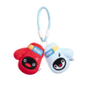 Pingu boxing gloves plush keychain on white background