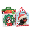 Pingu Christmas Plush Wreath & Tree Set – Soft Holiday Decorations for Door or Wall, Adorable Pingu Plush Gifts for Fans & Loved Ones - MarTUBE®︎