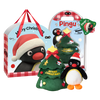 Pingu Christmas Plush Wreath & Tree Set – Soft Holiday Decorations for Door or Wall, Adorable Pingu Plush Gifts for Fans & Loved Ones - MarTUBE®︎