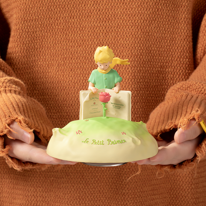 Le Petit Prince Rose Rotate Music Box