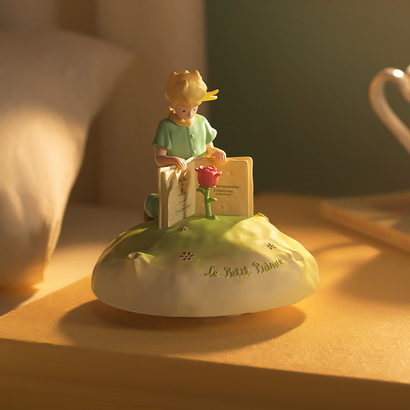 Le Petit Prince Rose Rotate Music Box