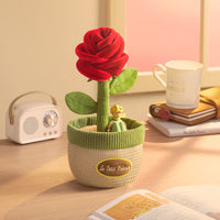 The Little Prince (Le Petit Prince) Rose Plush Potted Plant Ornament - MarTUBE®︎