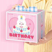 Conejito de los deseos de peluche con forma de pastel de cumpleaños - MarTUBE®︎