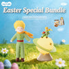 Easter Special Bundle - The Little Prince Rose Planet Lamp with Gift Bag & The Little Prince Recordable Plush Doll Gift Set Romantic Gift
