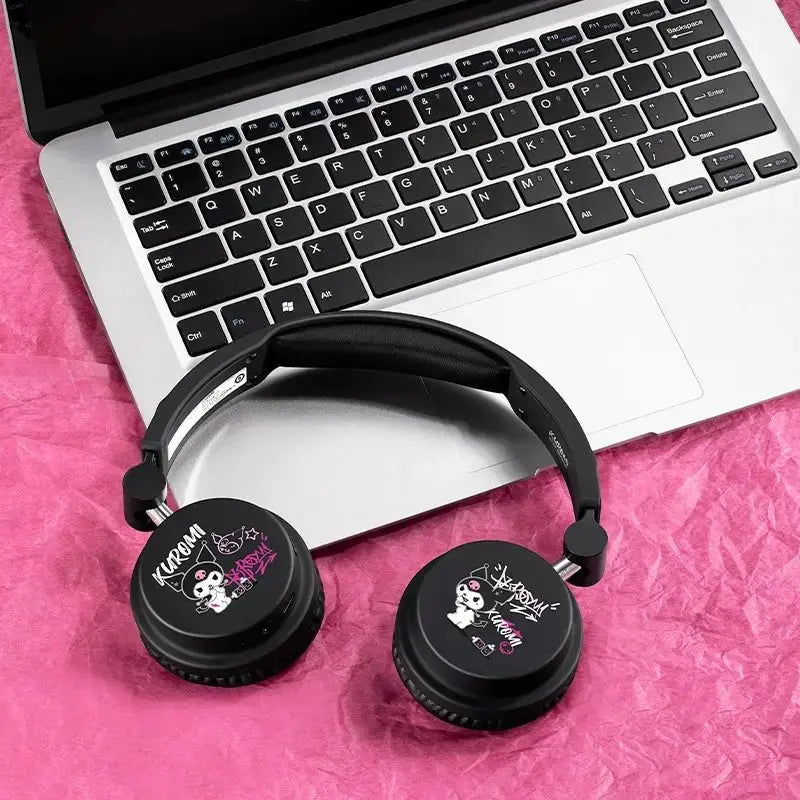 Kuromi After School Rock - Over - Ear Headphones - Martube Kuromi headphones - MarTUBE