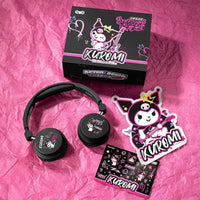 Kuromi After School Rock - Over - Ear Headphones - Martube Kuromi headphones - MarTUBE