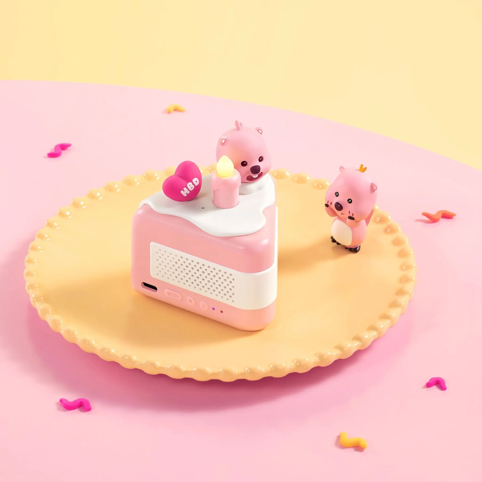 MarTUBE®︎ x Loopy Heart Shaker Cake Bluetooth Speaker Wireless - MarTUBE