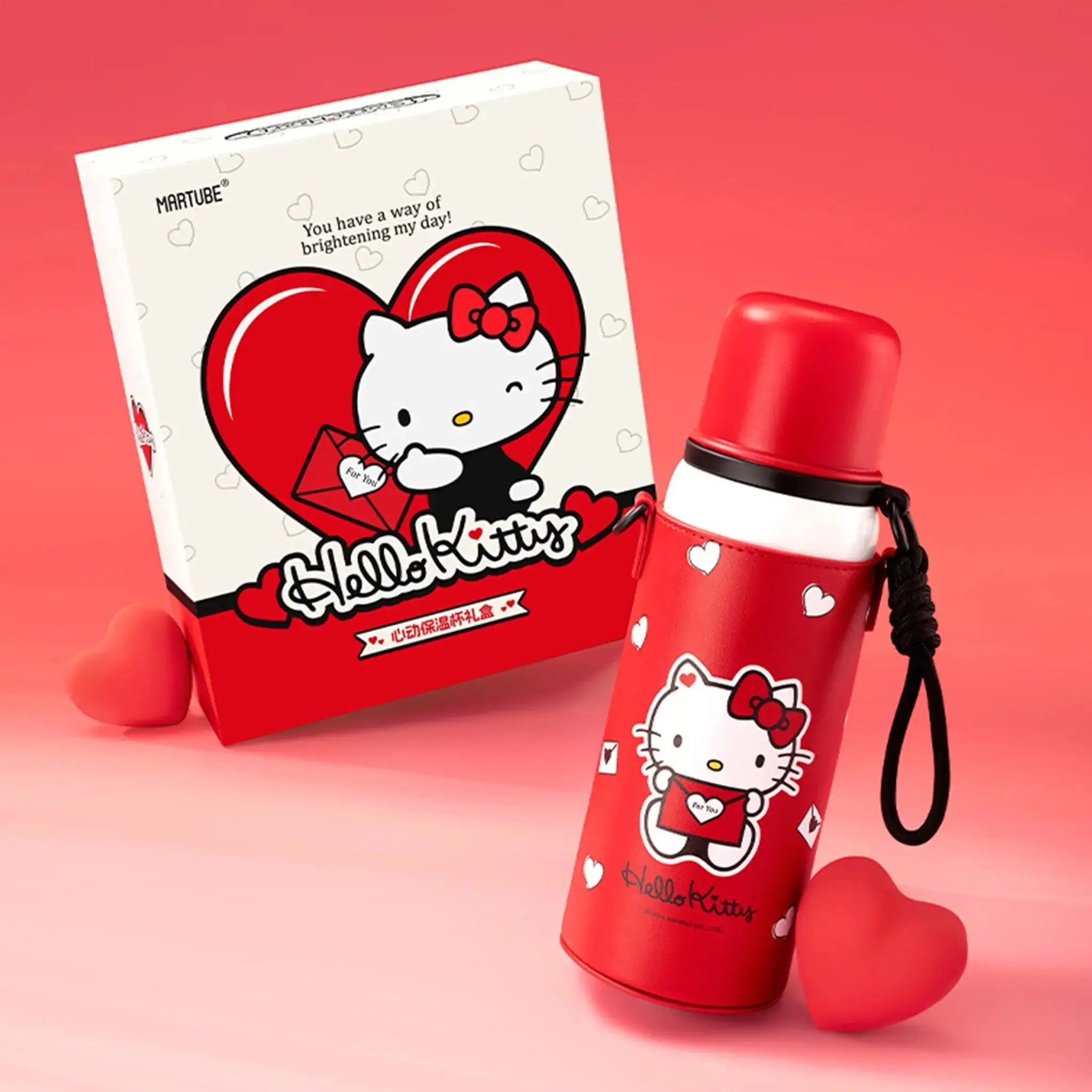 MarTUBE®︎ x Sanrio Hello Kitty Tumbler 17 oz Stainless Steel Insulated Tumbler Gift for Girl