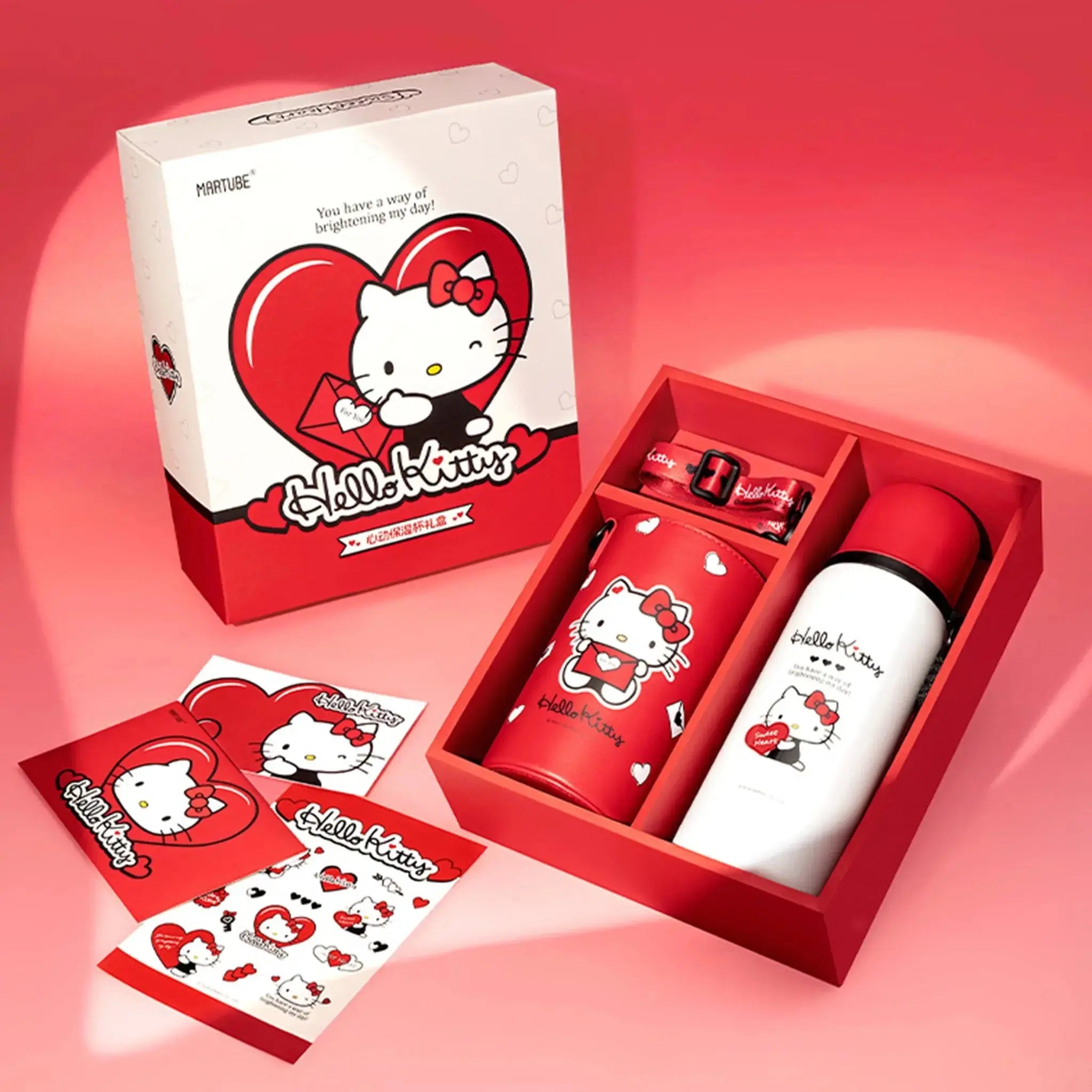 MarTUBE®︎ x Sanrio Hello Kitty Tumbler 17 oz Stainless Steel Insulated Tumbler Gift for Girl