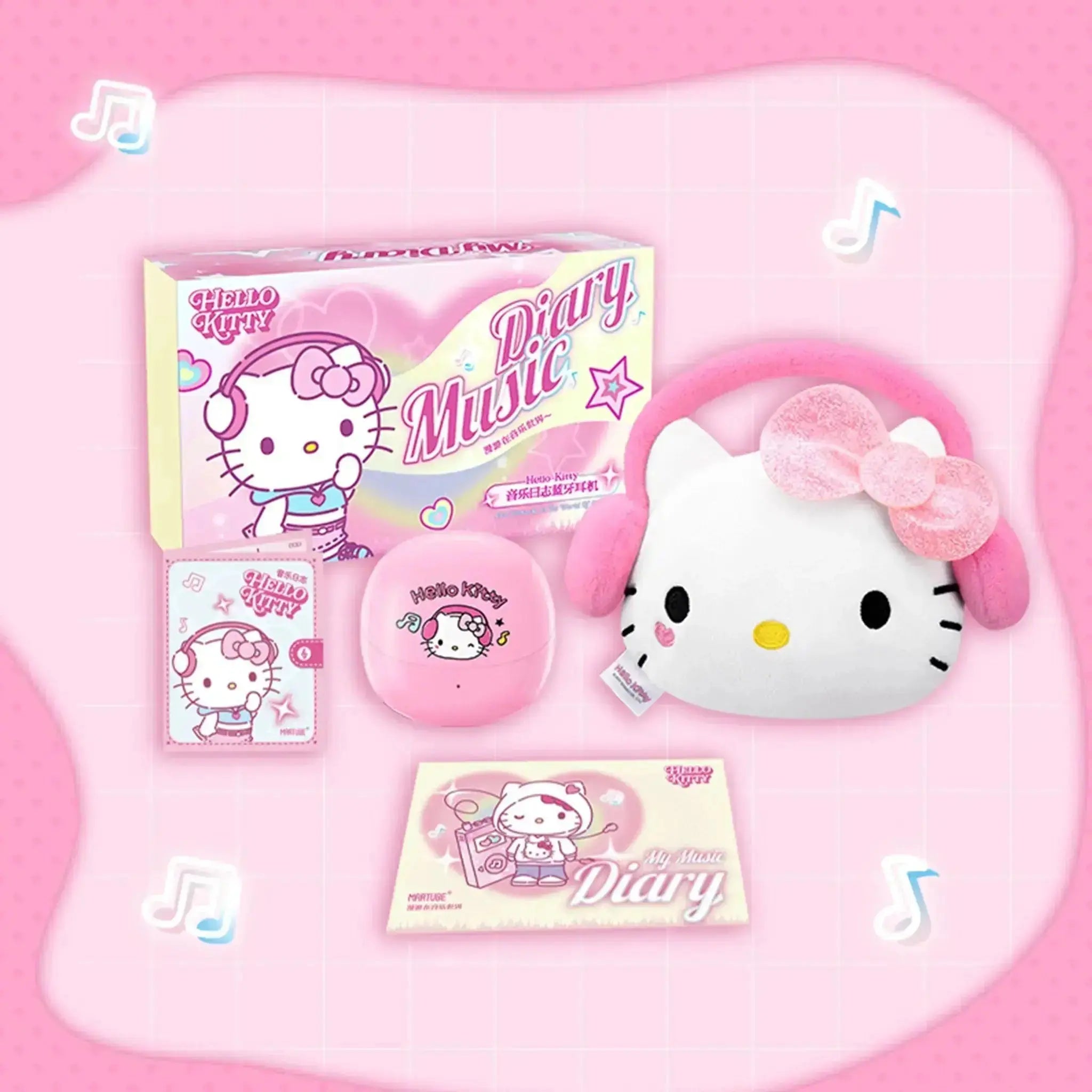 Sanrio Hello Kitty Earbuds Hawaii Beach Music Headphone-MarTUBE®︎