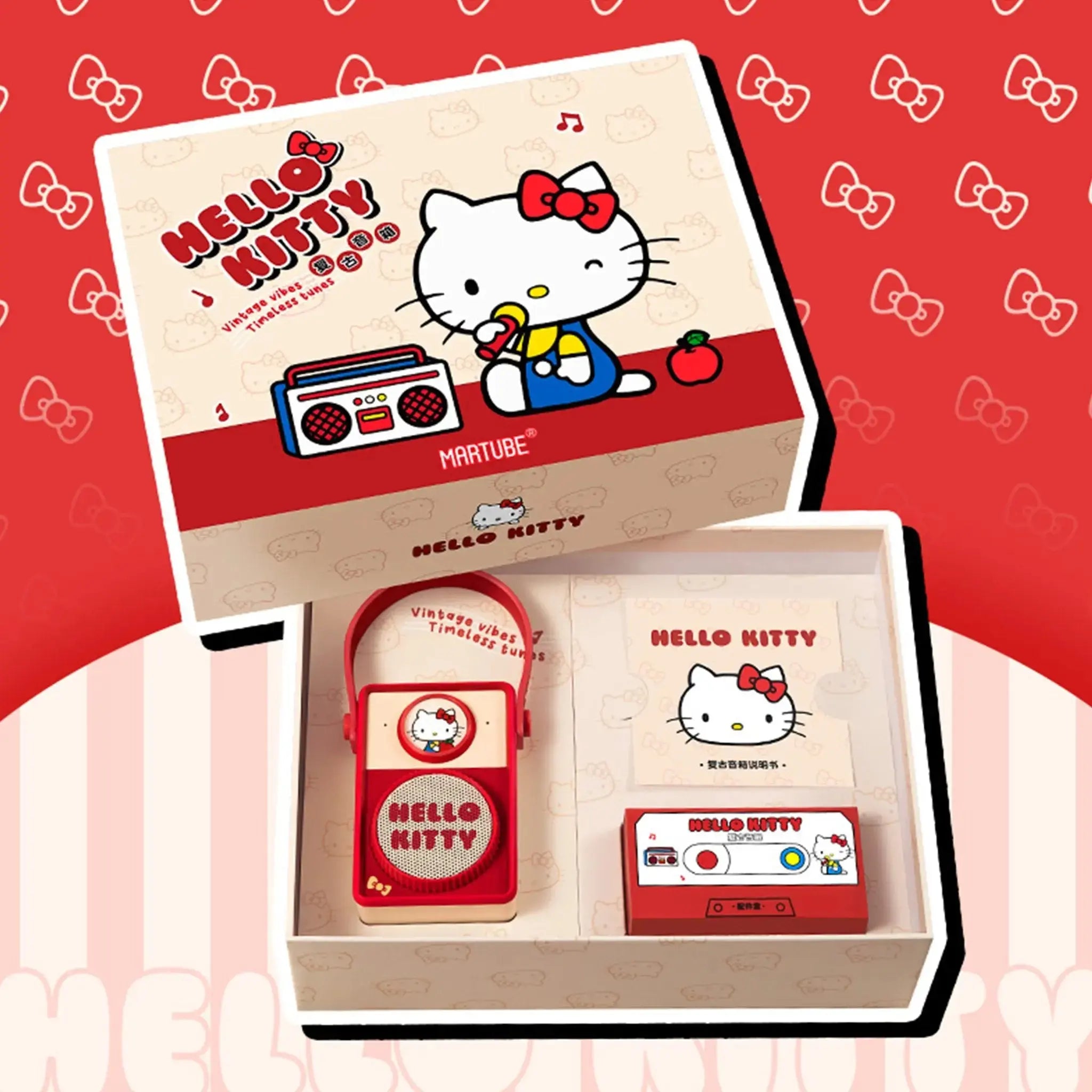 MarTUBE®︎ x Sanrio Retro Wireless Hello Kitty Speaker