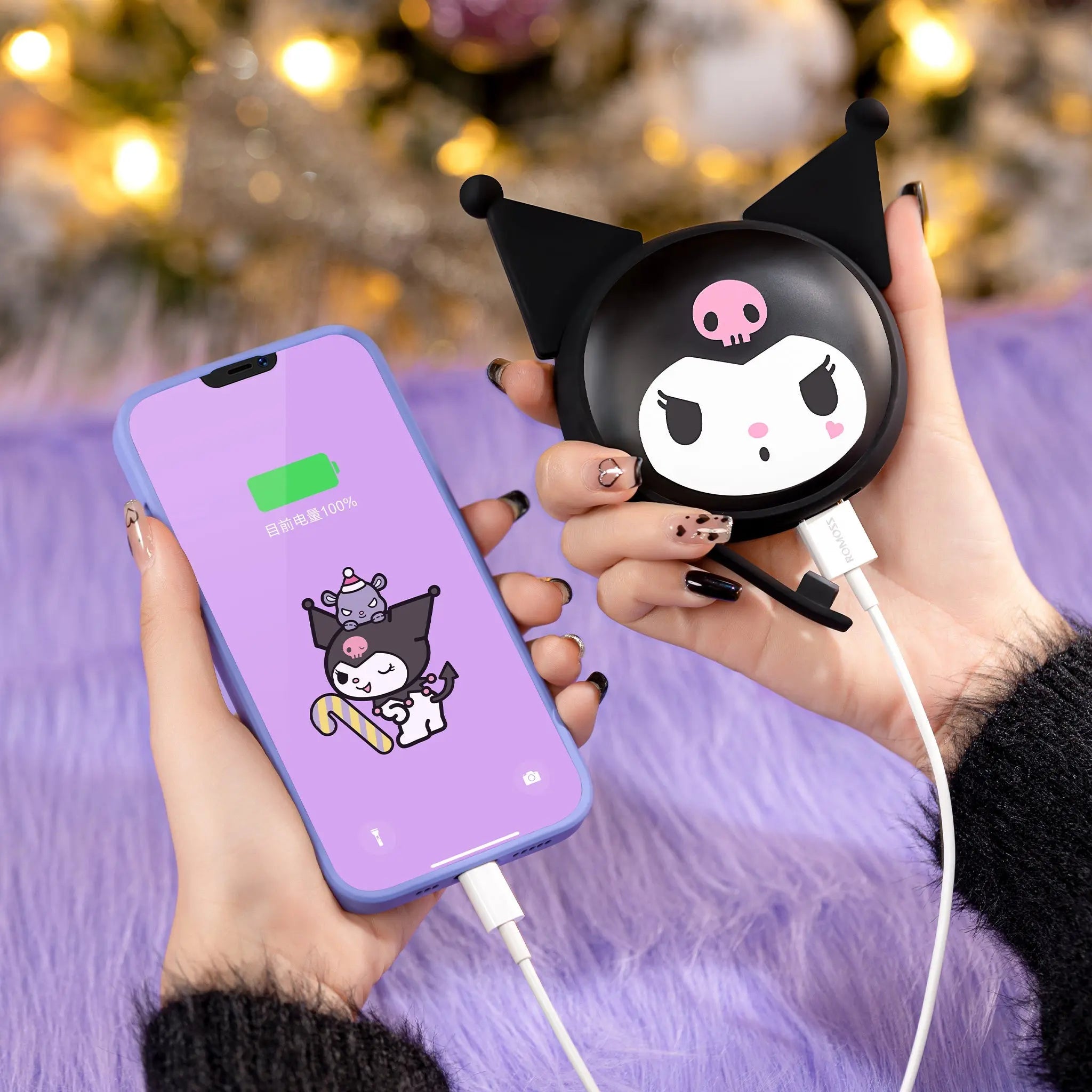 MarTUBE®︎ x Sanrio Kuromi Hand Warmer Power Bank Hand Warmer 2 - in - 1 - MarTUBE