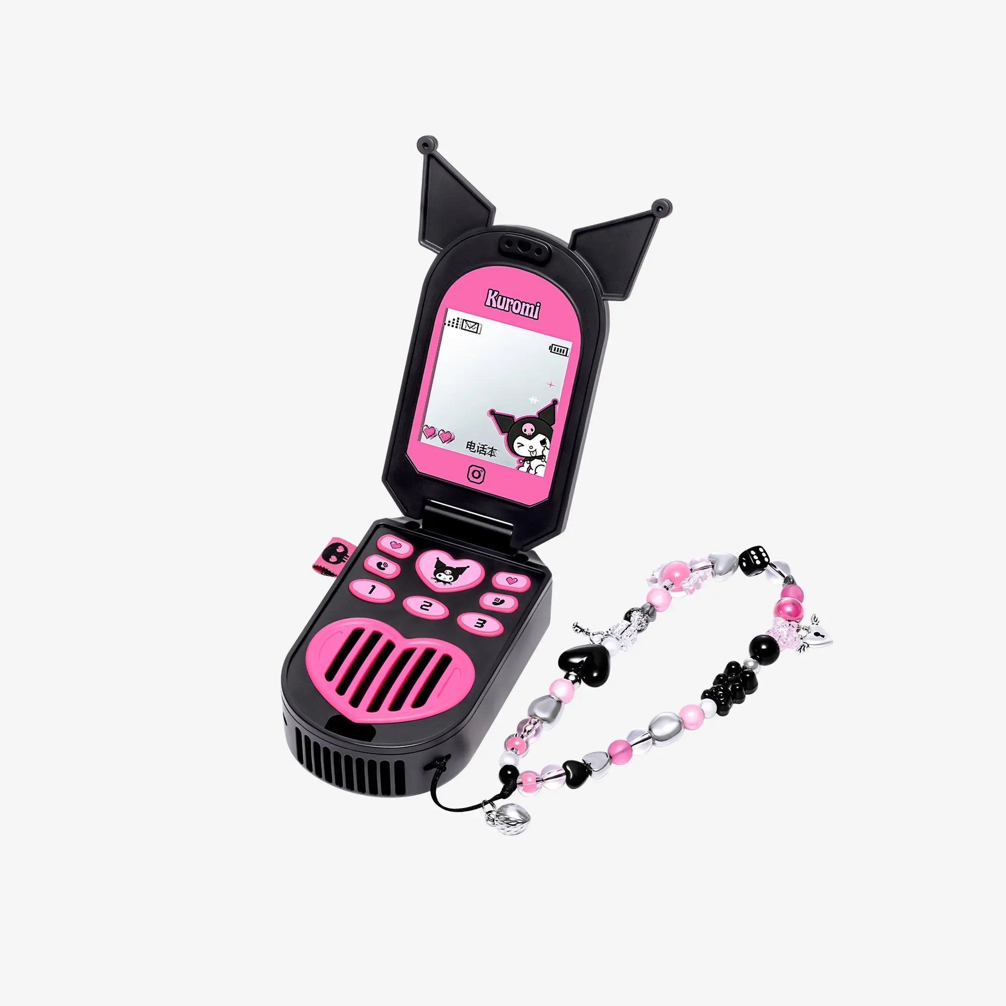 MarTUBE®︎ x Sanrio Kuromi Portable Mini Hanging Neck Electric Fan - MarTUBE