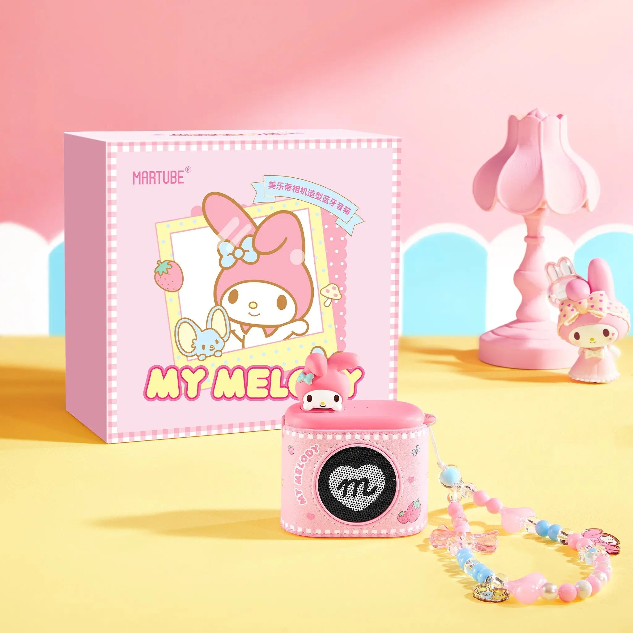 MarTUBE®︎ x Sanrio My Melody Camera Portable Speakers Bluetooth Wireless - MarTUBE