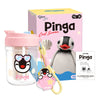 Pingu Summer Straw Water Cup - Cute Pingu & Pinga Portable Water Bottle, Must-Have for Summer - MarTUBE®
