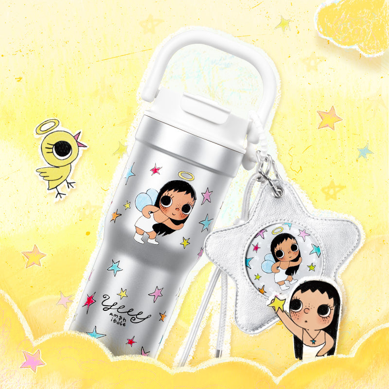 MarTUBE Yuy Stainless Steel Tumbler with matching star charm