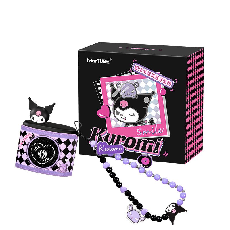 MarTUBE x Sanrio Kuromi Camera Portable Speakers Bluetooth Wireless